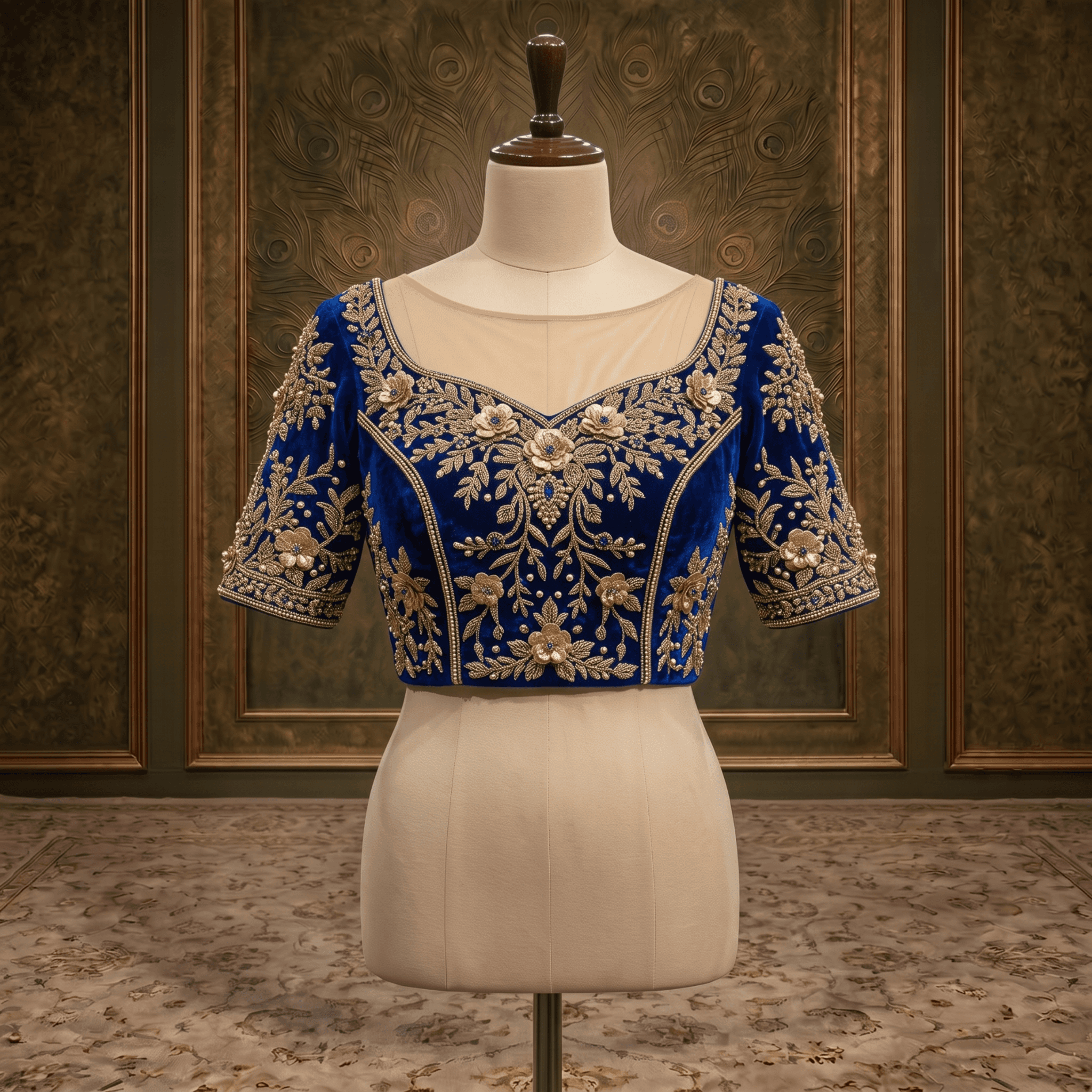 Royal Embroidered Blouse